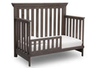 Serta Rustic Grey (084) Langley 4-in-1 Crib Right View Toddler Bed Conversion a3a 7-Langley 4-in-1 Crib