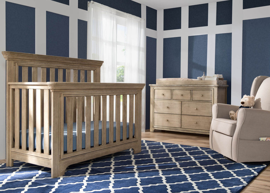 Serta Rustic Driftwood (112) Langley 4-in-1 Crib, Room View 5-Langley 4-in-1 Crib