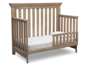 Serta Rustic Driftwood (112) Langley 4-in-1 Crib Right View Toddler Bed Conversion b3b 9-Langley 4-in-1 Crib