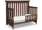 Serta Rustic Oak (229) Langley 4-in-1 Crib Right View Toddler Bed Conversion c3c 12-Langley 4-in-1 Crib