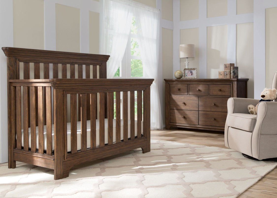 Serta Rustic Oak (229) Langley 4-in-1 Crib Room View c2c