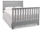 Serta Grey (026) Fall River 4-in-1 Convertible Crib, Right Bed View with Footboard a6a 5-Fall River 4-in-1 Convertible Crib