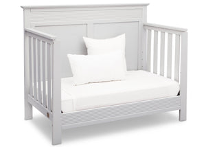 Serta Bianca White (130) Fall River 4-in-1 Convertible Crib, Right Daybed View b4b 11-Fall River 4-in-1 Convertible Crib