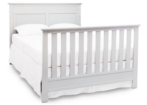 Serta Bianca White (130) Fall River 4-in-1 Convertible Crib, Right Full Bed View b5b 12-Fall River 4-in-1 Convertible Crib