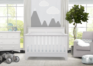 Bianca White (130)  1-Fall River 4-in-1 Convertible Crib