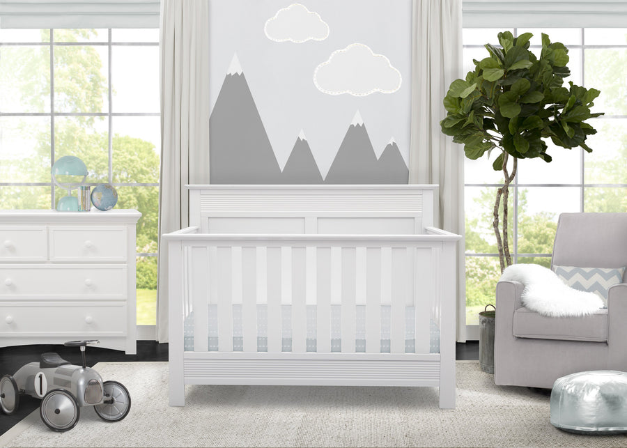 Bianca White (130)  7-Fall River 4-in-1 Convertible Crib
