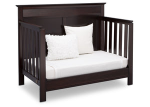 Serta Dark Chocolate (207) Fall River 4-in-1 Convertible Crib, Right Daybed View c4c 16-Fall River 4-in-1 Convertible Crib