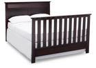 Serta Dark Chocolate (207) Fall River 4-in-1 Convertible Crib, Right Full Bed View c5c 16-Fall River 4-in-1 Convertible Crib