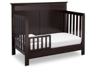 Serta Dark Chocolate (207) Fall River 4-in-1 Convertible Crib, Right Toddler Bed View c3c 14-Fall River 4-in-1 Convertible Crib