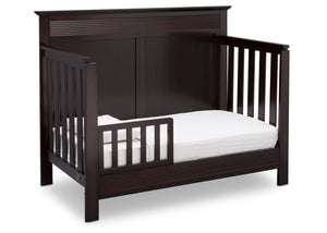 Serta Dark Chocolate (207) Fall River 4-in-1 Convertible Crib, Right Toddler Bed View c3c 15-Fall River 4-in-1 Convertible Crib