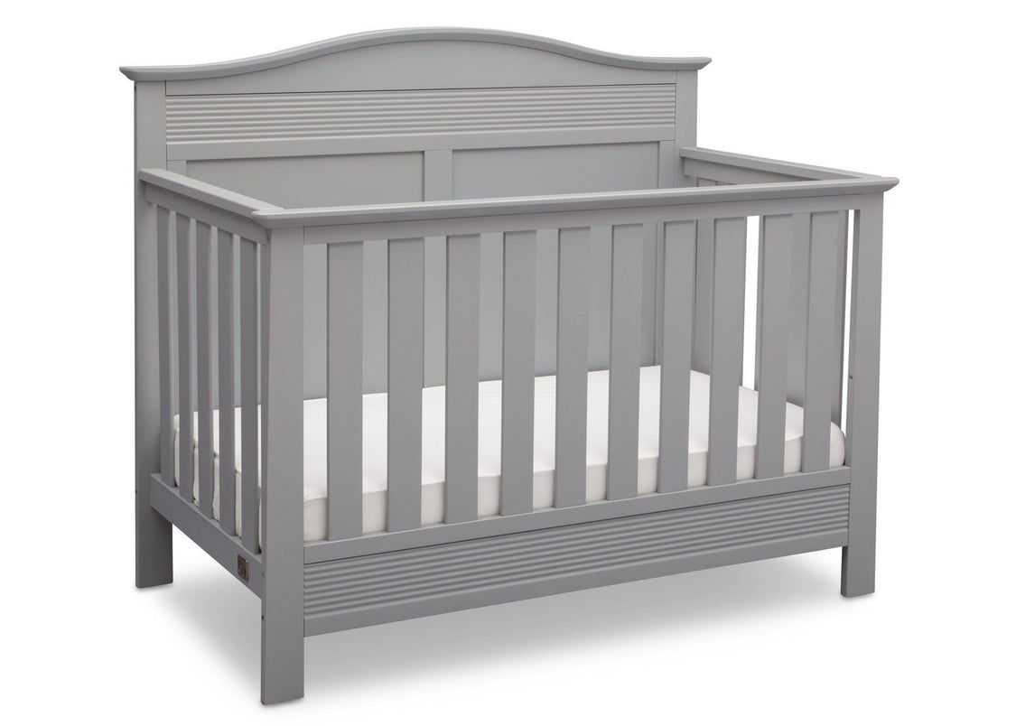 Serta Grey (026) Barrett 4-in-1 Convertible Crib, Right Crib View a2a