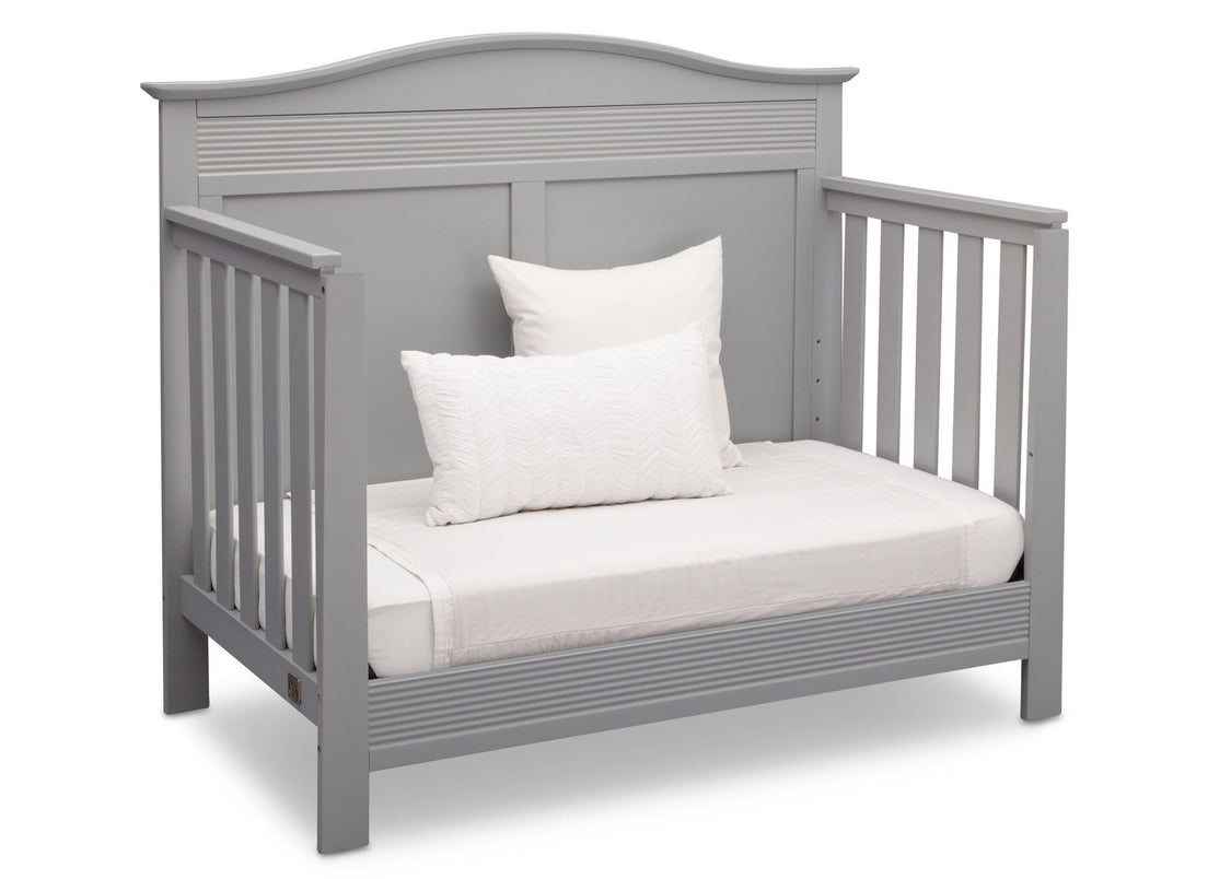 Serta Grey (026) Barrett 4-in-1 Convertible Crib, Right Daybed View a4a