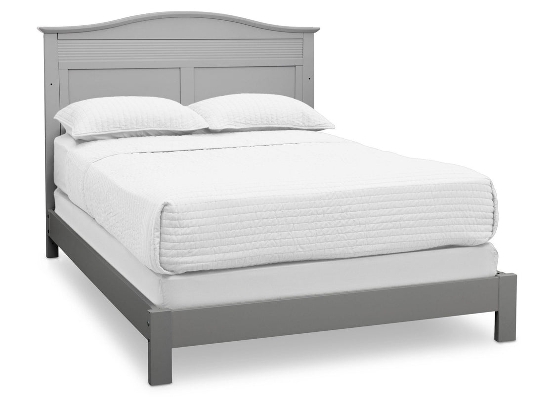 Serta Grey (026) Barrett 4-in-1 Convertible Crib, Right Full Bed View a5a