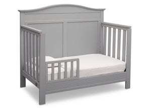 Serta Grey (026) Barrett 4-in-1 Convertible Crib, Right Toddler Bed View a3a 5-Barrett 4-in-1 Convertible Crib