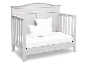 Serta Bianca White (130) Barrett 4-in-1 Convertible Crib, Right Daybed View b4b 13-Barrett 4-in-1 Convertible Crib