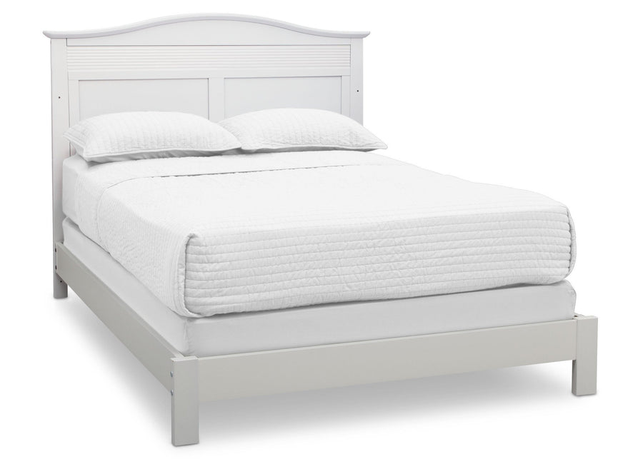 Serta Bianca White (130) Barrett 4-in-1 Convertible Crib, Right Full Bed View b5b 12-Barrett 4-in-1 Convertible Crib