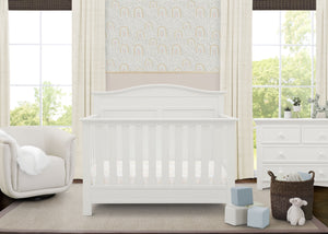 Bianca White (130) 1-Barrett 4-in-1 Convertible Crib