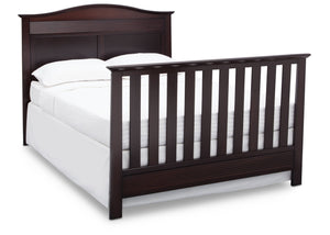Serta Dark Chocolate (207) Barrett 4-in-1 Convertible Crib, Right Full Bed View c6c 21-Barrett 4-in-1 Convertible Crib