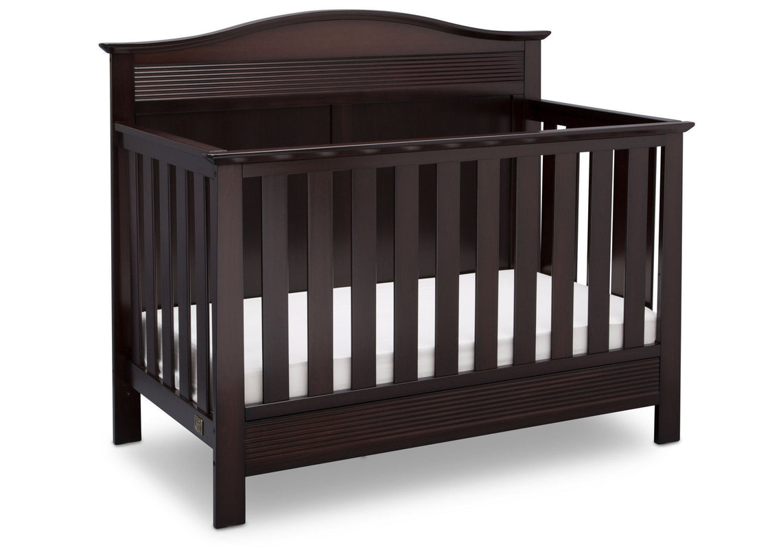 Serta Dark Chocolate (207) Barrett 4-in-1 Convertible Crib, Right Crib View c2c