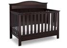 Serta Dark Chocolate (207) Barrett 4-in-1 Convertible Crib, Right Crib View c2c 14-Barrett 4-in-1 Convertible Crib