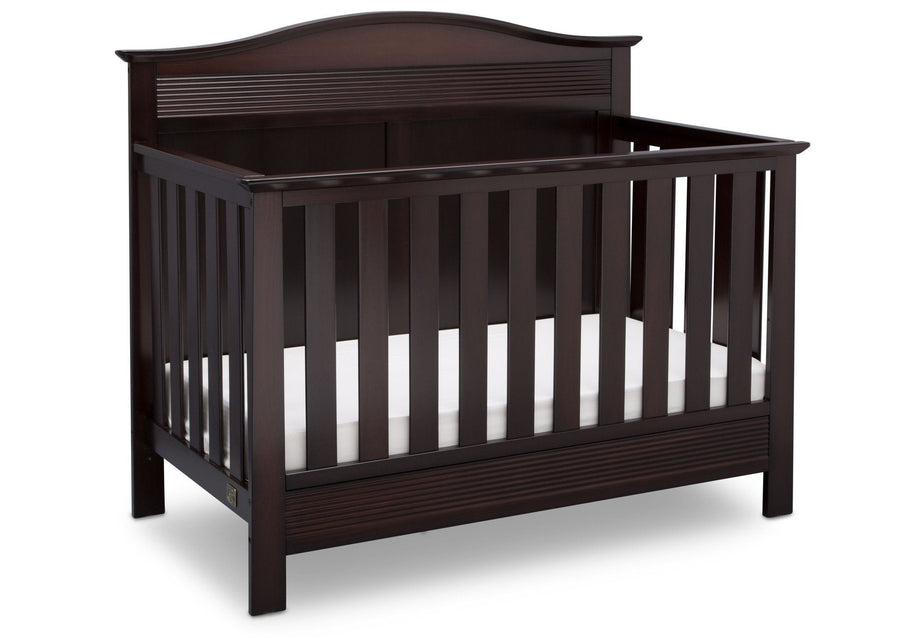 Serta Dark Chocolate (207) Barrett 4-in-1 Convertible Crib, Right Crib View c2c 14-Barrett 4-in-1 Convertible Crib