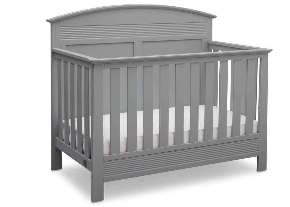 Serta Grey (026) Ashland 4-in-1 Convertible Crib, Right Crib View a2a