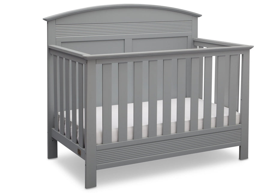 Serta Grey (026) Ashland 4-in-1 Convertible Crib, Right Crib View a2a 2-Ashland 4-in-1 Convertible Crib