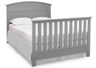 Serta Grey (026) Ashland 4-in-1 Convertible Crib, Right Full Bed View with Footboard a6a 5-Ashland 4-in-1 Convertible Crib