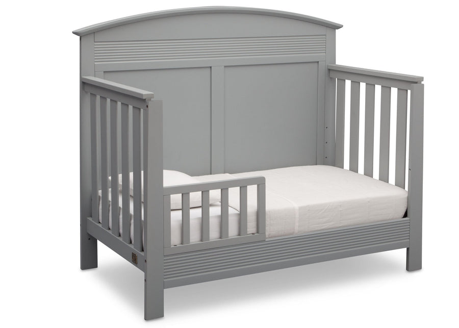 Serta Grey (026) Ashland 4-in-1 Convertible Crib, Right Toddler Bed View a3a 3-Ashland 4-in-1 Convertible Crib