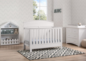 Serta Bianca White (130) Ashland 4-in-1 Convertible Crib, Room View b1b 1-Ashland 4-in-1 Convertible Crib