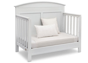 Serta Bianca White (130) Ashland 4-in-1 Convertible Crib, Right Day Bed View b4b 12-Ashland 4-in-1 Convertible Crib