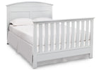Serta Bianca White (130) Ashland 4-in-1 Convertible Crib, Right Full Bed View with Footboard b6b 11-Ashland 4-in-1 Convertible Crib