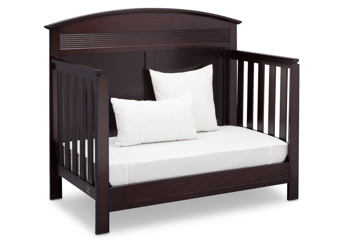 Serta Dark Chocolate (207) Ashland 4-in-1 Convertible Crib, Right Day Bed View c4c