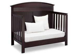 Serta Dark Chocolate (207) Ashland 4-in-1 Convertible Crib, Right Day Bed View c4c 18-Ashland 4-in-1 Convertible Crib