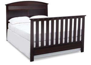 Serta Dark Chocolate (207) Ashland 4-in-1 Convertible Crib, Right Toddler Bed View with Footboard c6c 19-Ashland 4-in-1 Convertible Crib
