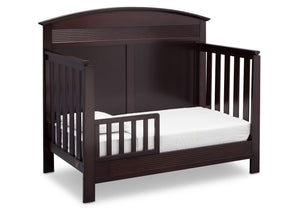 Serta Dark Chocolate (207) Ashland 4-in-1 Convertible Crib, Right Toddler Bed View c3c 17-Ashland 4-in-1 Convertible Crib