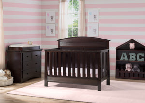 Serta Dark Chocolate (207) Ashland 4-in-1 Convertible Crib, Room View c1c 2-Ashland 4-in-1 Convertible Crib
