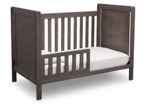 Delta Children Rustic Grey (084) Cali 4-in-1 Crib, angled conversion to toddler bed, a4a 6