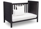 Delta Children Rustic Ebony (935) Cali 4-in-1 Crib, angled conversion to daybed, c5c 17-Cali 4-in-1 Crib