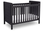 Delta Children Rustic Ebony (935) Cali 4-in-1 Crib, angled view, c3c 15-Cali 4-in-1 Crib