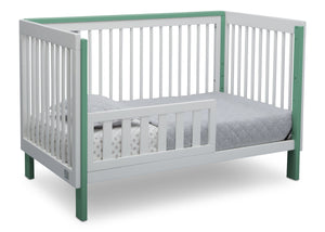 Serta Fremont 3-in-1 Convertible Crib Bianca with Aqua (134) Toddler Bed a4a 6-Fremont 3-in-1 Convertible Crib