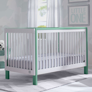  Bianca with Aqua (134) 12-Fremont 3-in-1 Convertible Crib