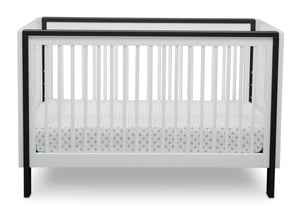 Serta Fremont 3-in-1 Convertible Crib Bianca White with Ebony (149) Front b3b 10-Fremont 3-in-1 Convertible Crib