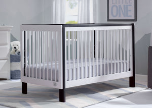  Bianca White with Ebony (149) 1-Fremont 3-in-1 Convertible Crib