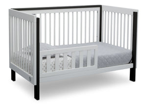 Serta Fremont 3-in-1 Convertible Crib Bianca White with Ebony (149) Toddler Bed b4b 11-Fremont 3-in-1 Convertible Crib