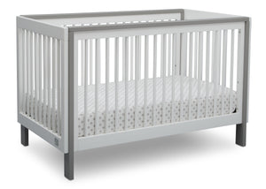 Serta Fremont 3-in-1 Convertible Crib Bianca White with Grey (166) Angle c2c 14-Fremont 3-in-1 Convertible Crib