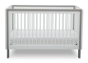 Serta Fremont 3-in-1 Convertible Crib Bianca White with Grey (166) Front c3c 15-Fremont 3-in-1 Convertible Crib