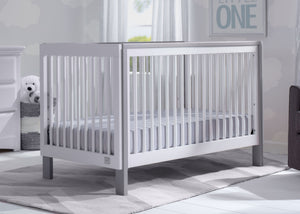 Bianca White with Grey (166) 2-Fremont 3-in-1 Convertible Crib