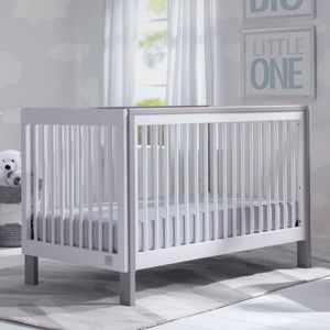 Bianca White with Grey (166) 30-Fremont 3-in-1 Convertible Crib