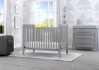 Serta Mid-Century Modern Classic 5-in-1 Convertible Crib Grey (026) Room a1a 1-Mid-Century Modern Classic 5-in-1 Convertible Crib